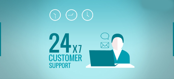 24 hour customer support by Aurora Software Inc